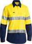 Picture of Bisley Women'S 3M Taped X Airflow Ripstop Hi Vis Shirt BL6415T