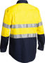 Picture of Bisley 3M Taped Closed Front Cool Lightweight Hi Vis Shirt BSC6896