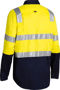Picture of Bisley 3M Taped Cool Lightweight Hi Vis Shirt With Shoulder Tape BS6432T