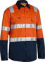 Picture of Bisley 3M Taped Cool Lightweight Hi Vis Shirt With Shoulder Tape BS6432T