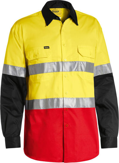Picture of Bisley 3M Taped Cool Lightweight Hi Vis Shirt BS6697T