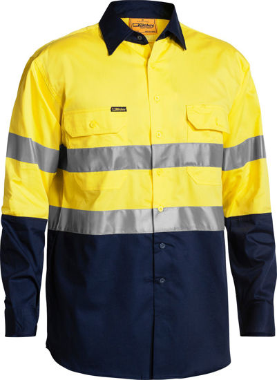 Picture of Bisley 3M Taped Cool Lightweight Hi Vis Shirt 4X Pack BS68964P