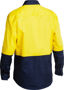 Picture of Bisley 2 Tone Closed Front Hi Vis Drill Shirt - Long Sleeve BSC6267