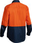Picture of Bisley 2 Tone Hi Vis Drill Shirt - Long Sleeve BS6267