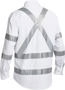 Picture of Bisley 3M Taped White Drill Shirt BS6807T