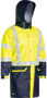 Picture of Bisley Taped Two Tone Hi Vis Stretch Pu Rain Coat BJ6935HT