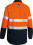 Picture of Bisley Tencate Tecasafe Plus Taped 2 Tone Hi Vis Fr Light Weight Vented Long Sleeve Shirt BS8098T