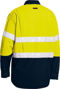 Picture of Bisley Tencate Tecasafe Plus Taped Two Tone Hi Vis Fr Lightweight Vented Shirt - Long Sleeve BS8237T