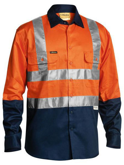 Picture of Bisley Taped Hi Vis Drill Shirt BS6267T