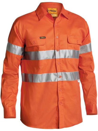 Picture of Bisley Taped Hi Vis Drill Shirt BT6482